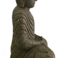 Estátua Buda Grande Escultura Pedra Vulcânica Hijau 76cm