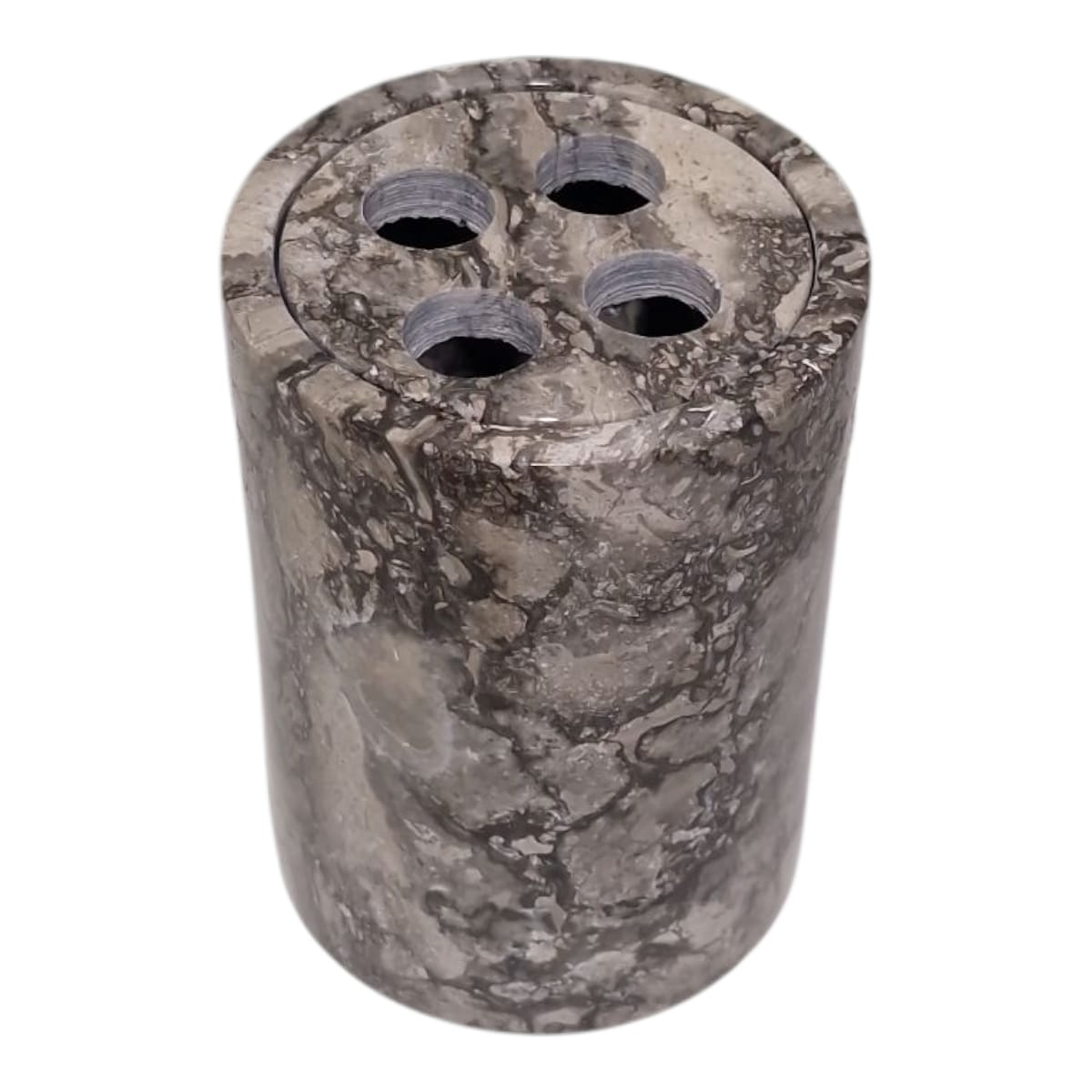 Kit Banheiro Lavabo Dispenser Saboneteira Mármore Vulcânico