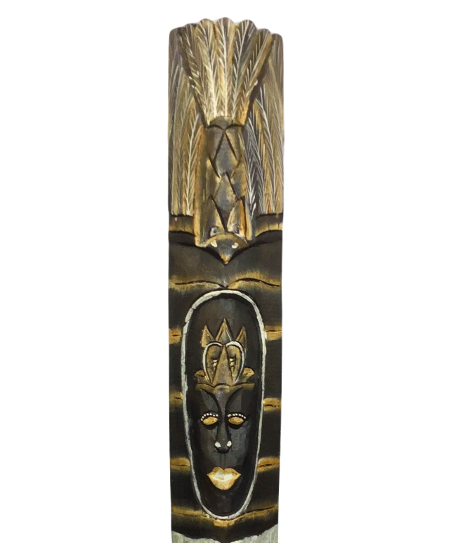 Carranca Máscara Decorativa Madeira de Parede 100cm