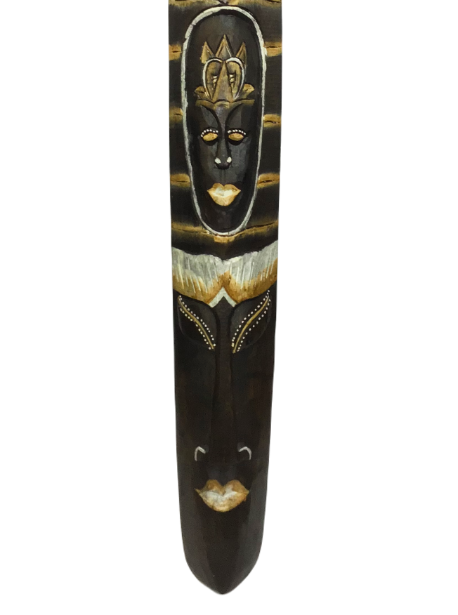 Carranca Máscara Decorativa Madeira de Parede 100cm