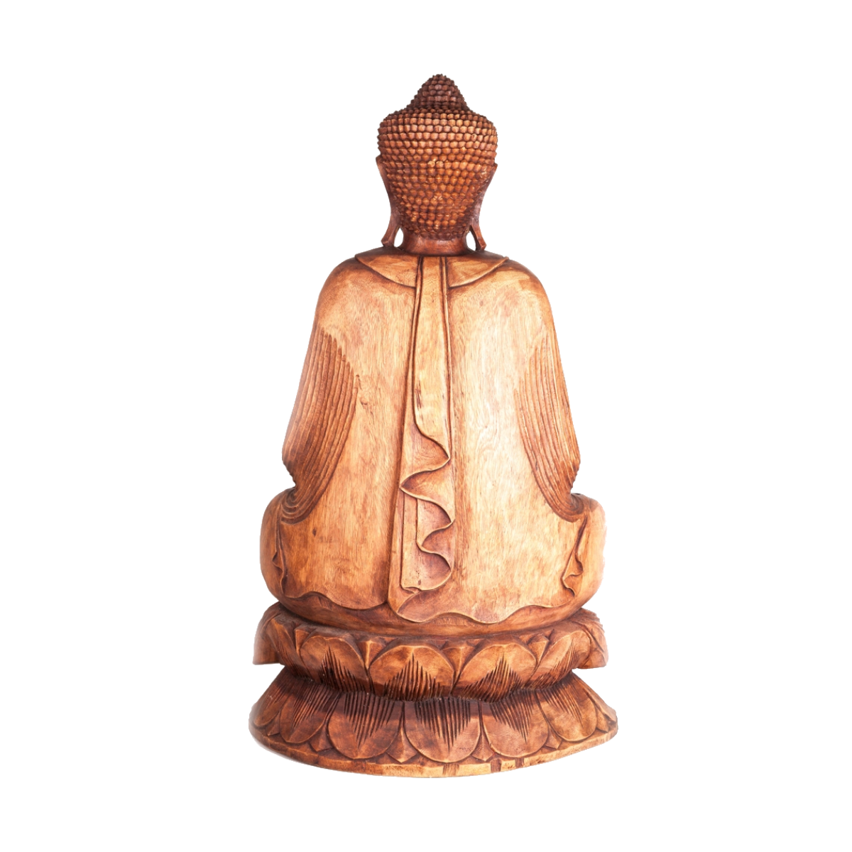 Estatua Buda Decorativa Madera 100cm