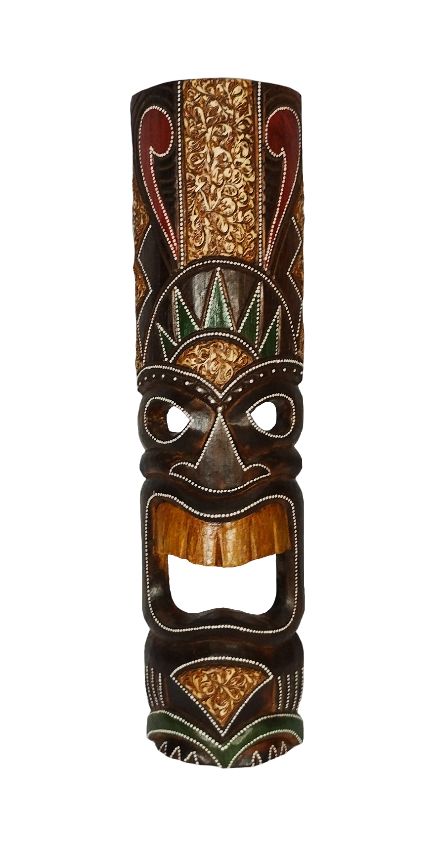 Carranca Decorativa de Parede Máscara Madeira 50cm