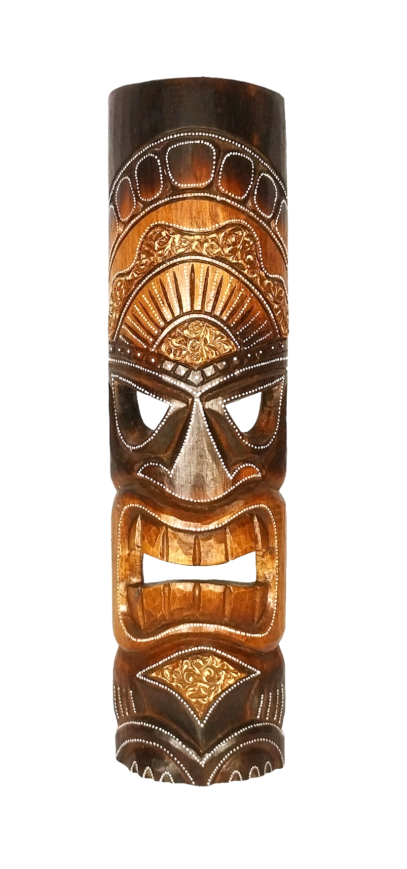 Carranca Decorativa de Parede Máscara Madeira 50cm