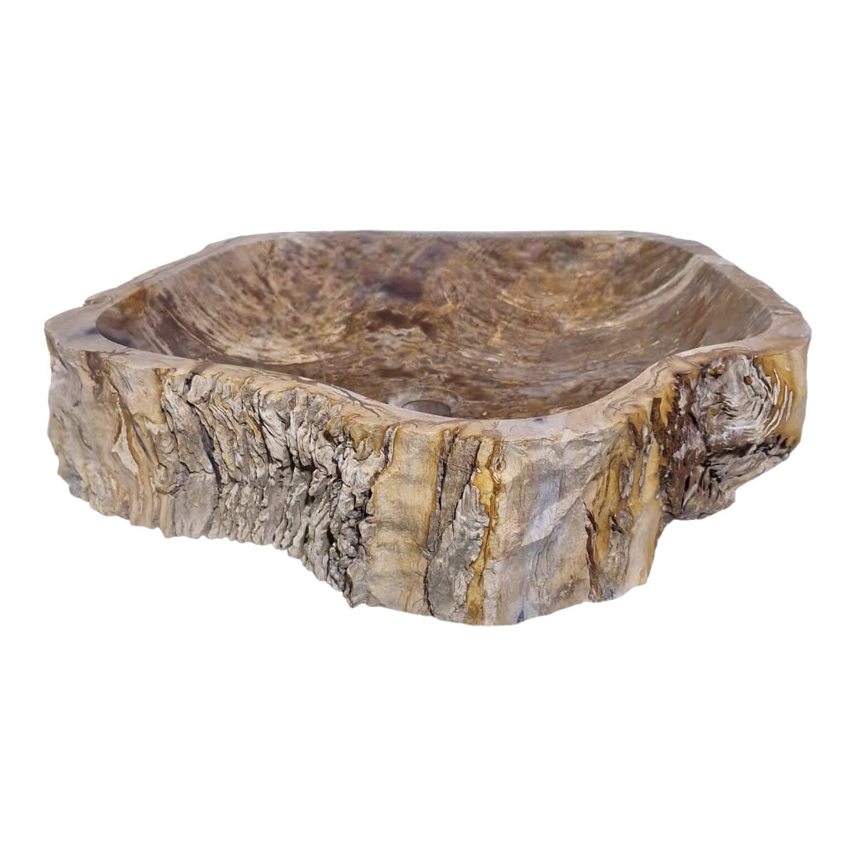 Cuba Apoio Sobrepor Pedra Natural Madeira Petrificada