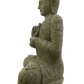 Estátua Buda Grande Escultura Pedra Vulcânica Hijau 100cm