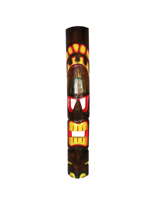 Carranca Madeira Máscara Decorativa de Parede 100cm
