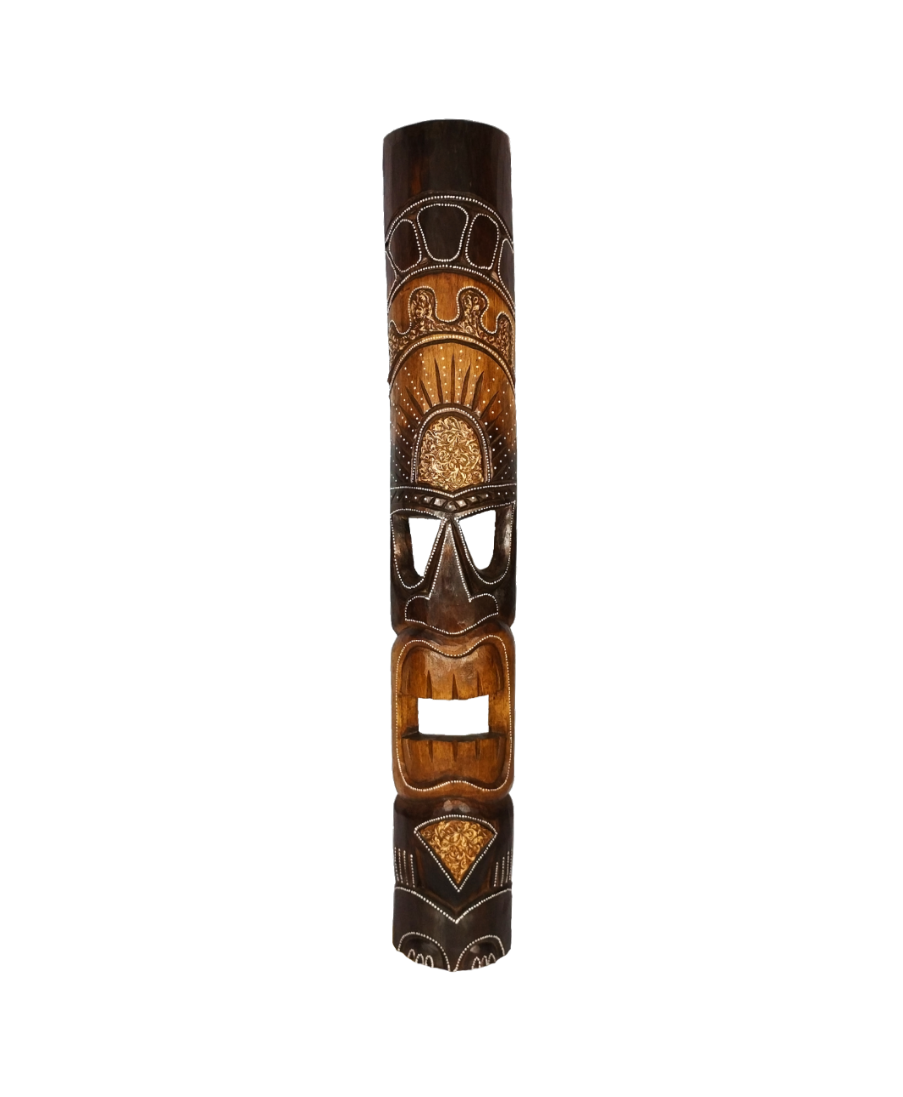 Carranca Madeira Máscara Decorativa de Parede 100cm
