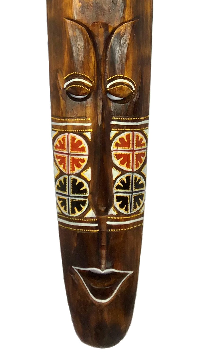 Mascara Carranca Pared Madera 100cm