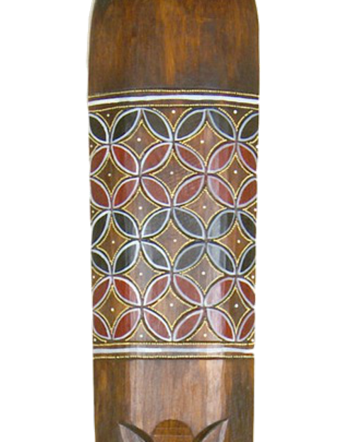Mascara Carranca Pared Madera 100cm
