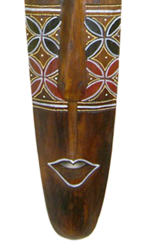 Mascara Carranca Pared Madera 100cm