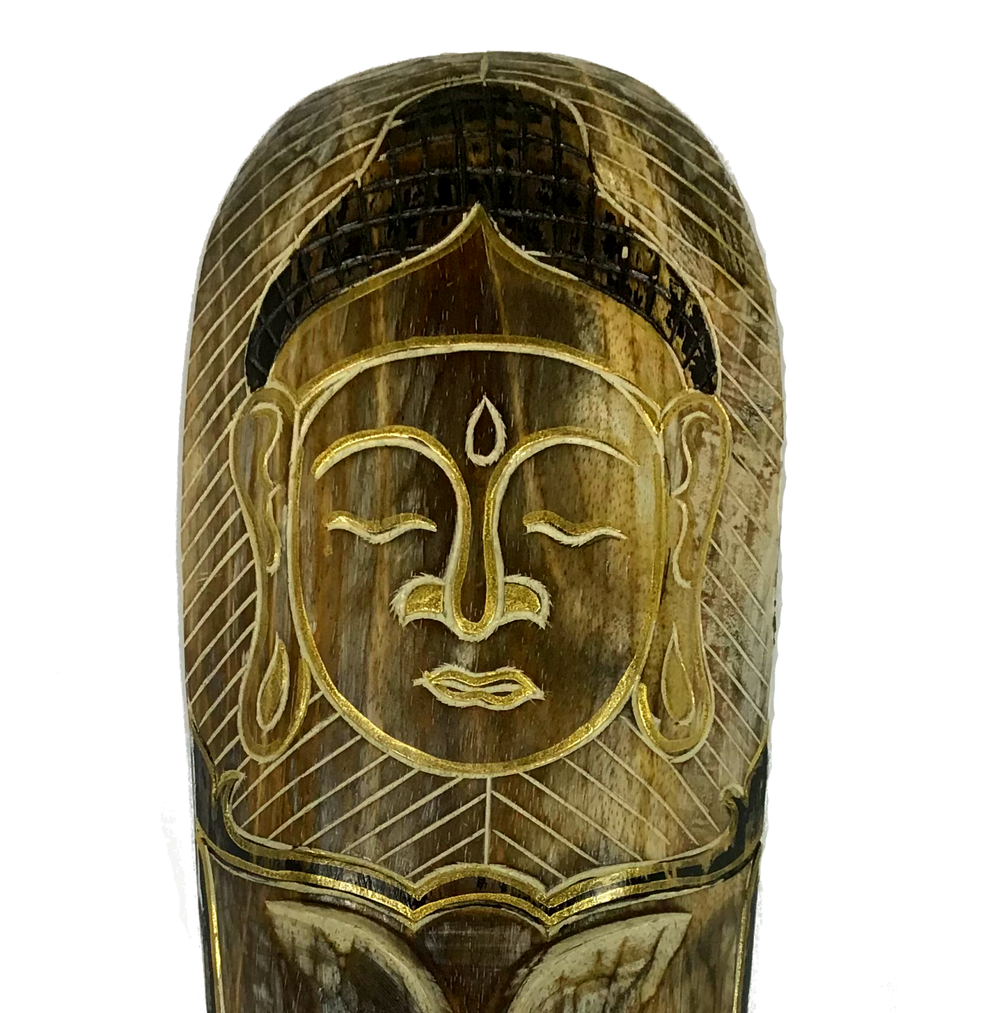 Mascarilla Buda Pared Fruncido 50cm