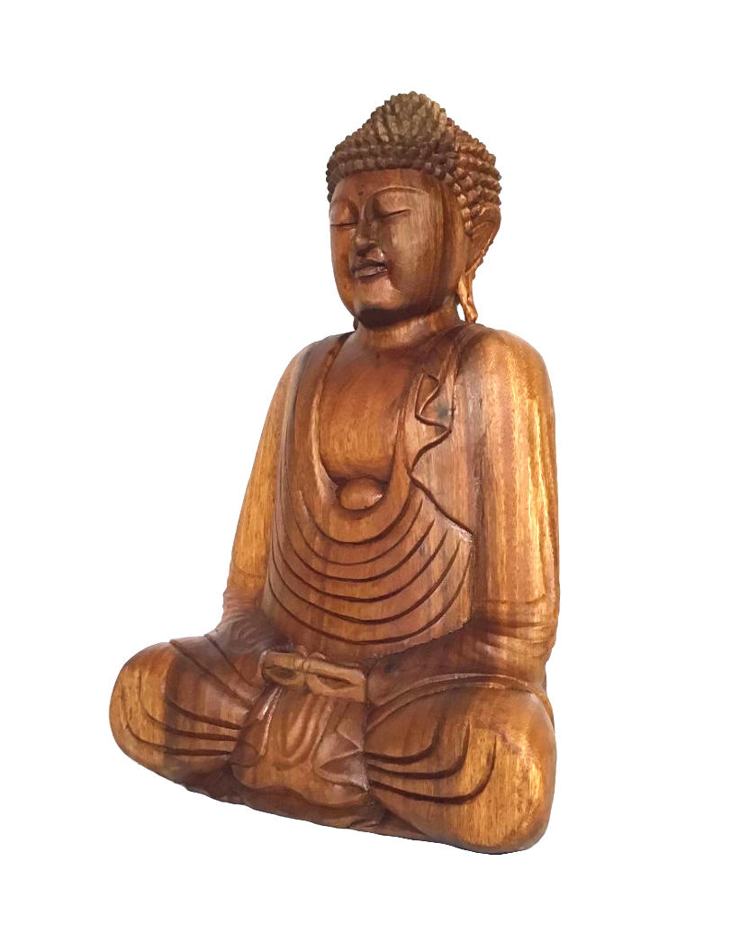 Buda de Madera Decoración Bali 50cm