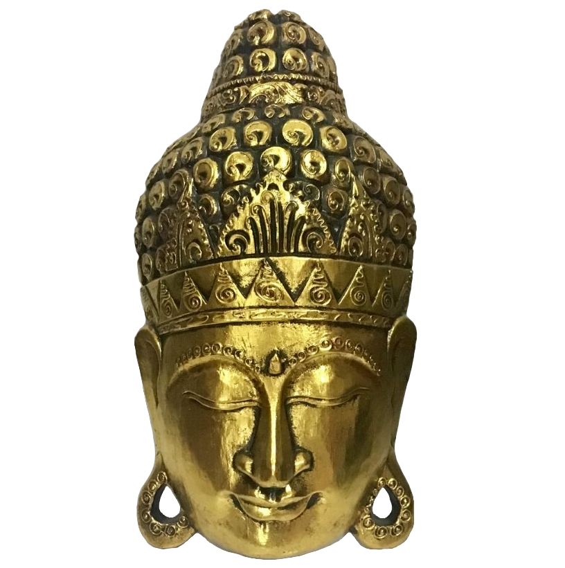 Máscara Buda Decoração Parede 50cm