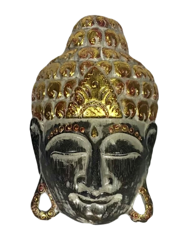 Máscara Buda Face Parede 30cm