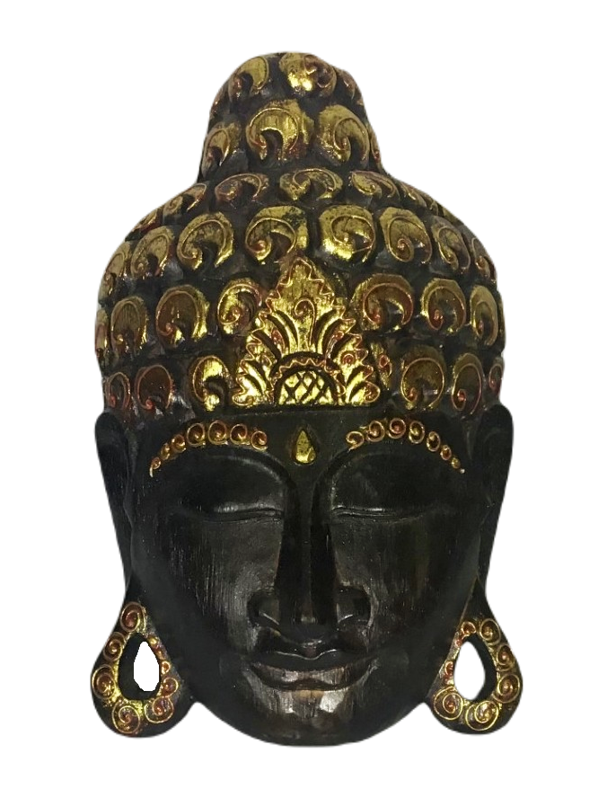 Máscara Buda Face Parede 30cm