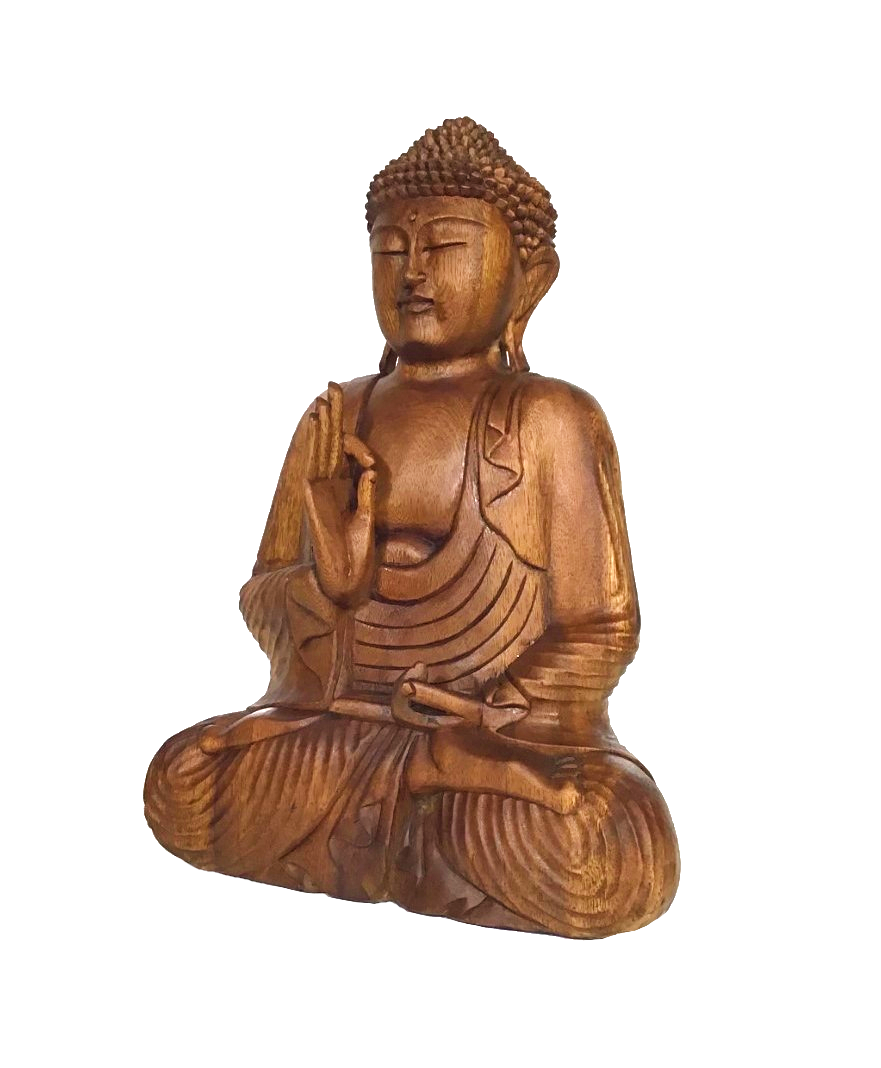 Buda de Madera Decoración Bali 50cm
