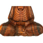 Buda Decorativo Escultura Madeira Decoração Estátua - 63cm Marrom
