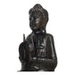 Estátua Escultura Buda Para Decoração Em Madeira Bali - 42cm Marrom-escuro