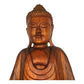 Buda Decorativo Escultura Madeira Decoração Estátua - 63cm Marrom