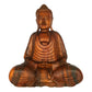Buda Decorativo Escultura Madeira Decoração Estátua - 63cm Marrom