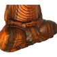 Buda Decorativo Escultura Madeira Decoração Estátua - 63cm Marrom
