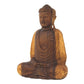Estátua Buda Decorativo Madeira Decoração Escultura - 43cm Marrom Madeira Natural