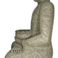 Estatua de Buda Grande Escultura Piedra Volcánica Hijau 120cm