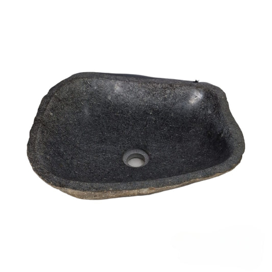 Cuba Lavabo Banheiro Pedra Natural River Stone Rústica #RS010