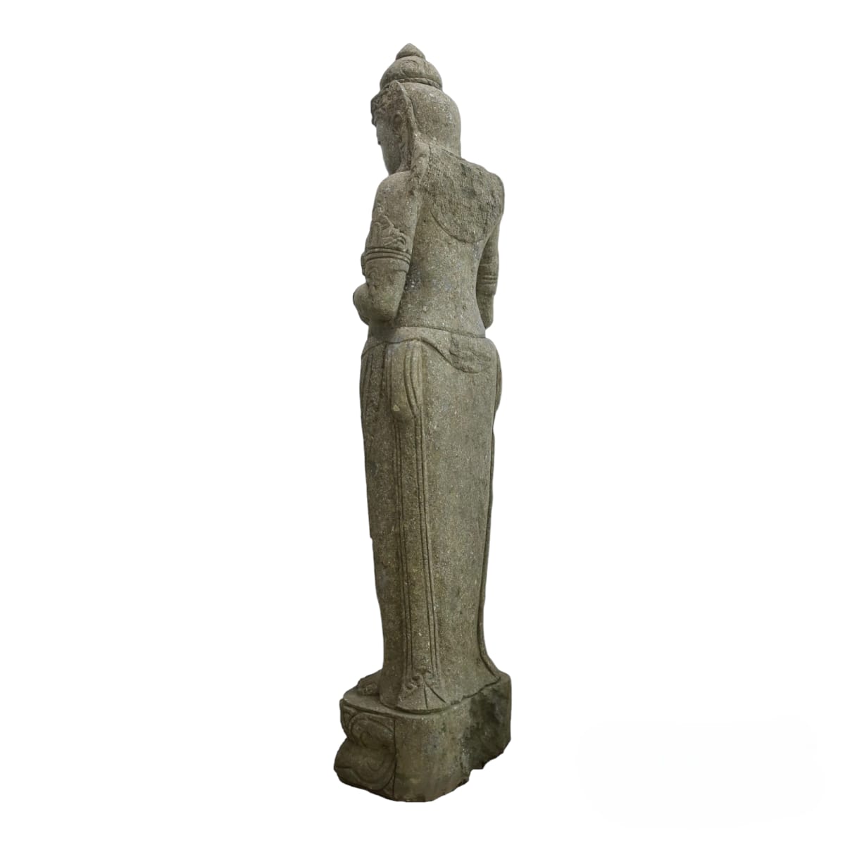 Estátua Dewi Sri Pedra Vulcânica Hijau Natural 127cm