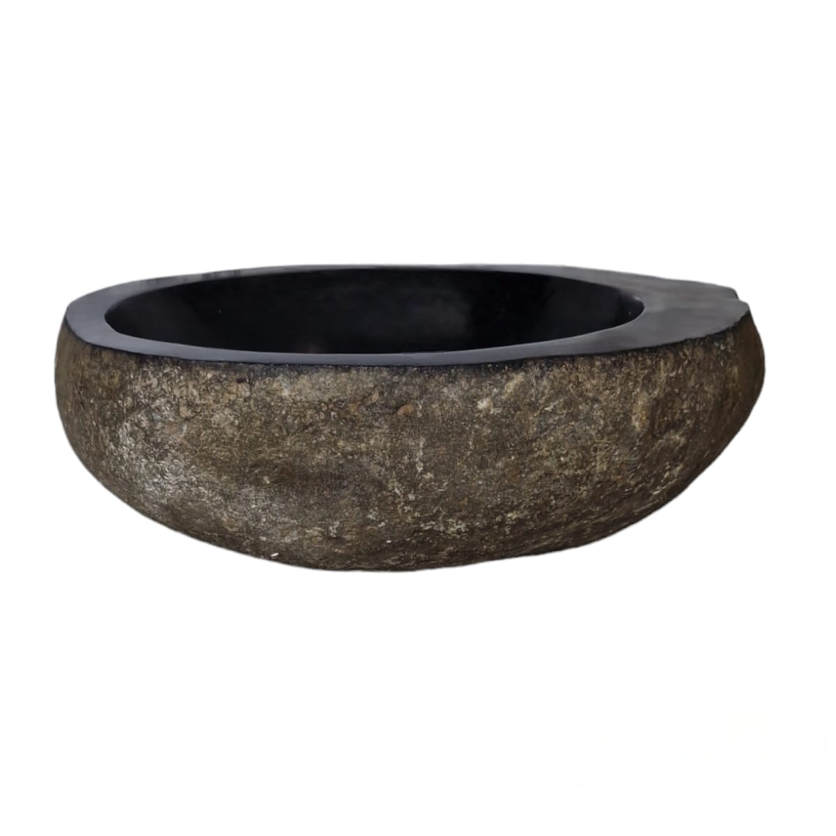 Cuba Pedra Natural River Stone Grey Importada Indonésia Bowl #281