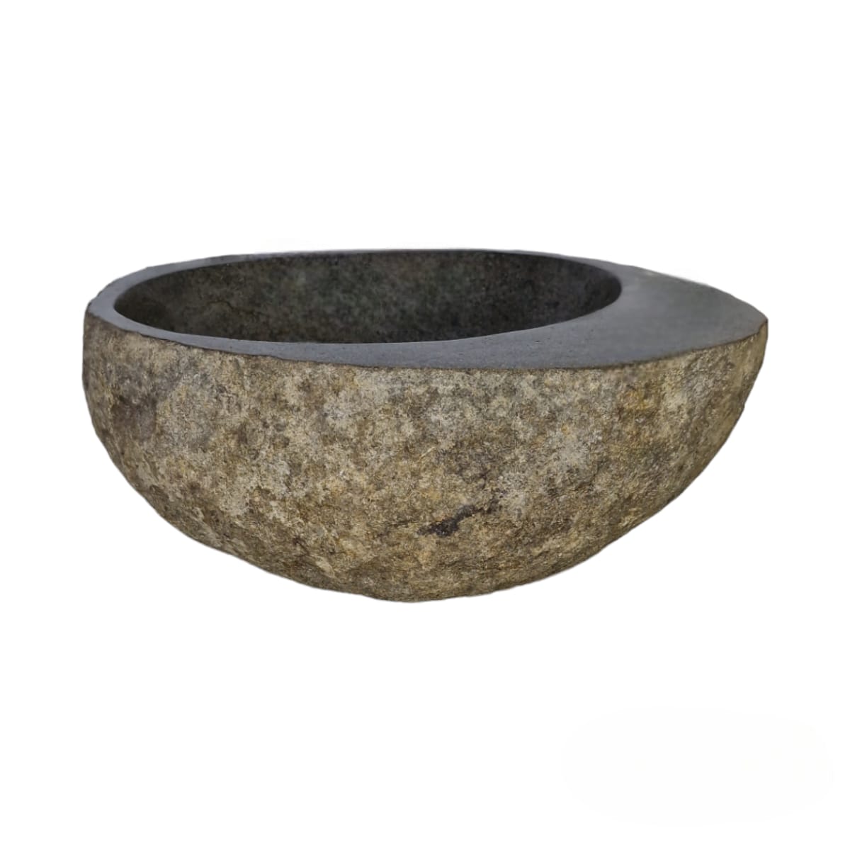 Cuba Pedra Natural River Stone Grey Importada Indonésia Bowl #259