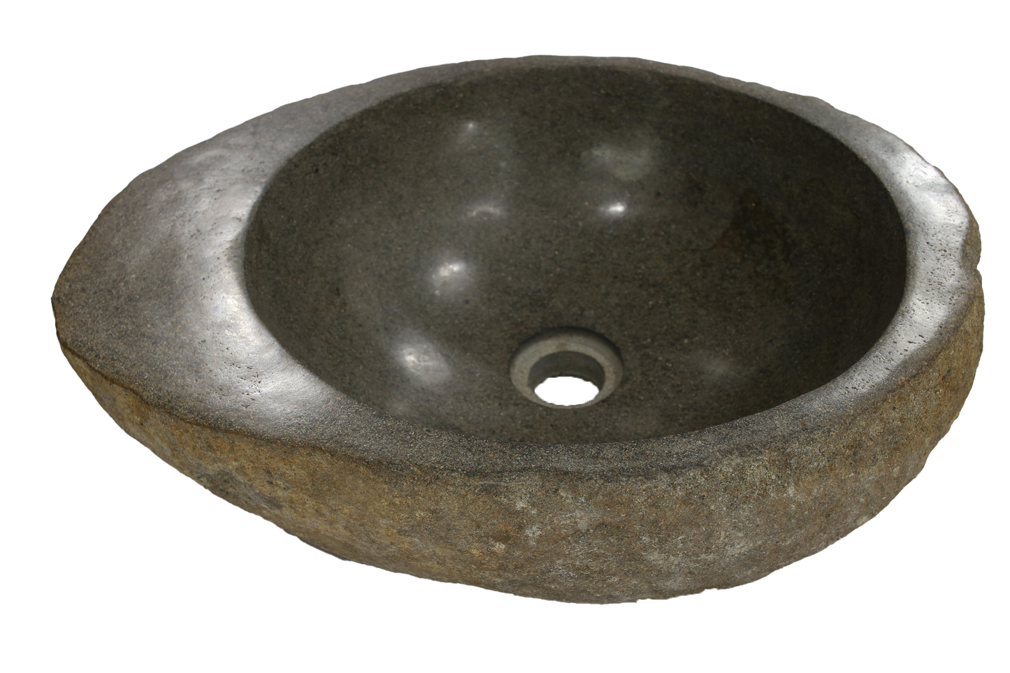 Cuba Lavabo Banheiro Pedra Natural Rústica Riverstone
