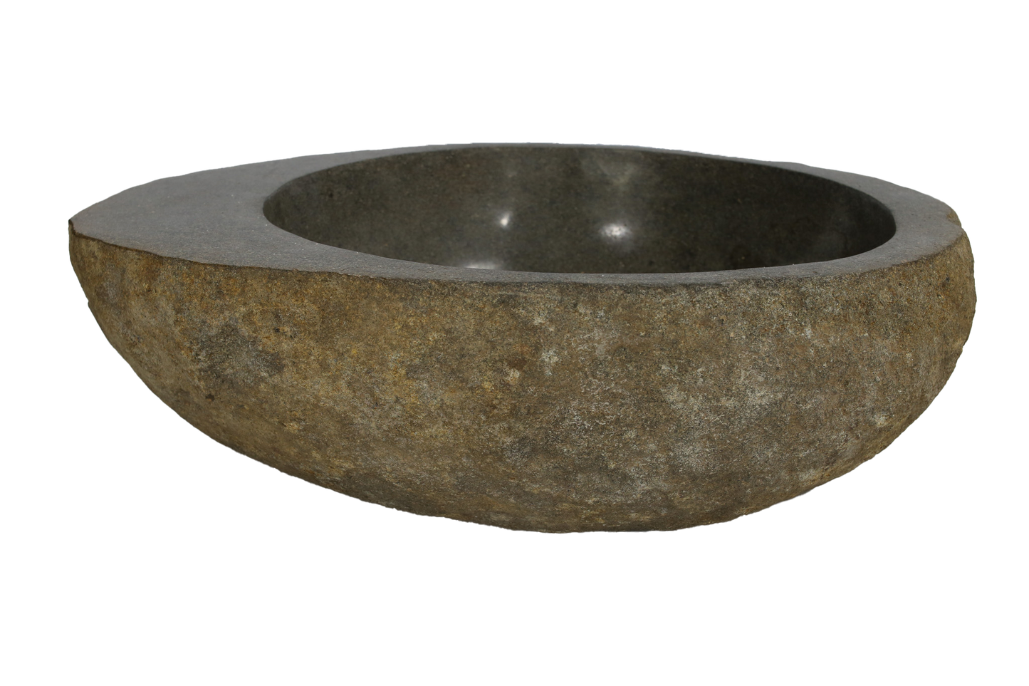 Cuba Lavabo Banheiro Pedra Natural Rústica Riverstone