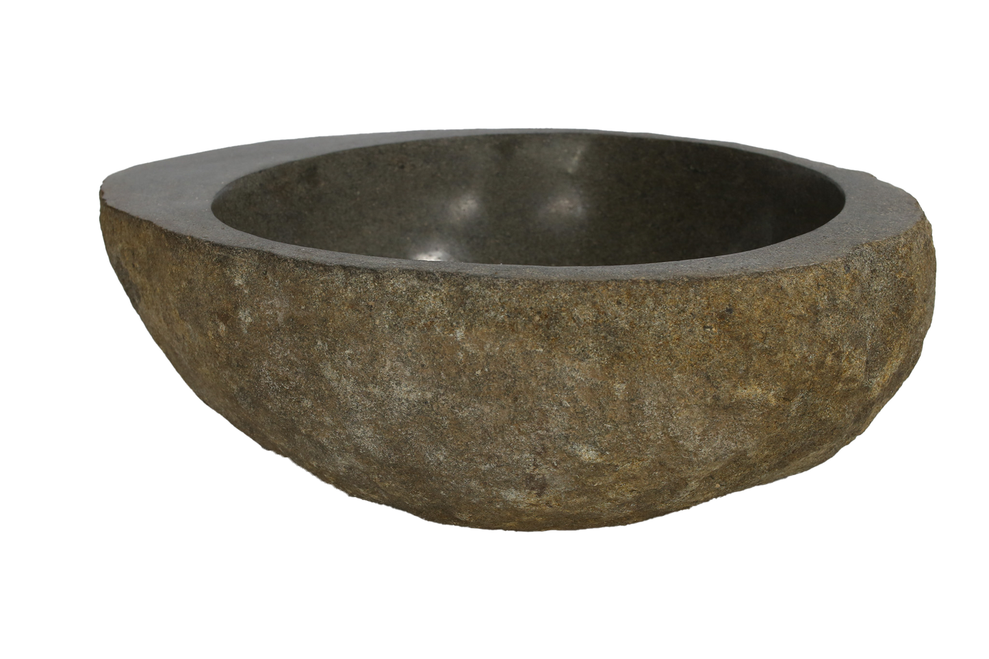 Cuba Lavabo Banheiro Pedra Natural Rústica Riverstone