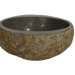 Cuba Lavabo Banheiro Pedra Natural Rústica Riverstone