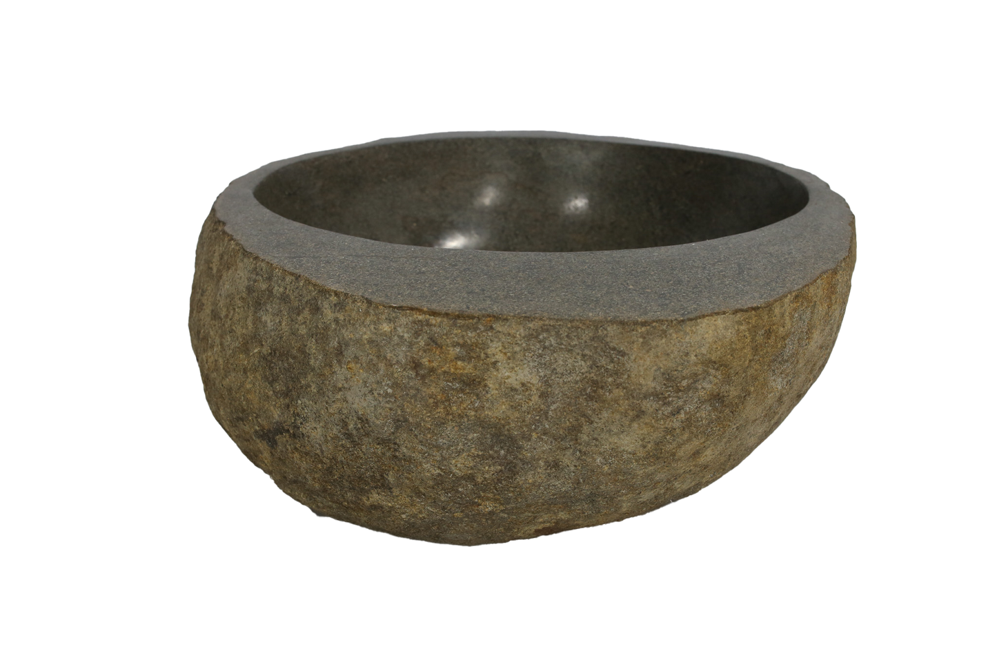 Cuba Lavabo Banheiro Pedra Natural Rústica Riverstone