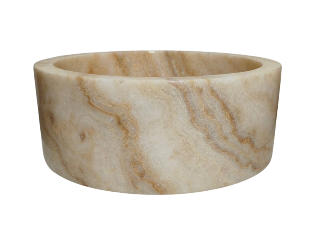 Cuba Pedra Vulcânica Rústica Natural Ônix Bowl