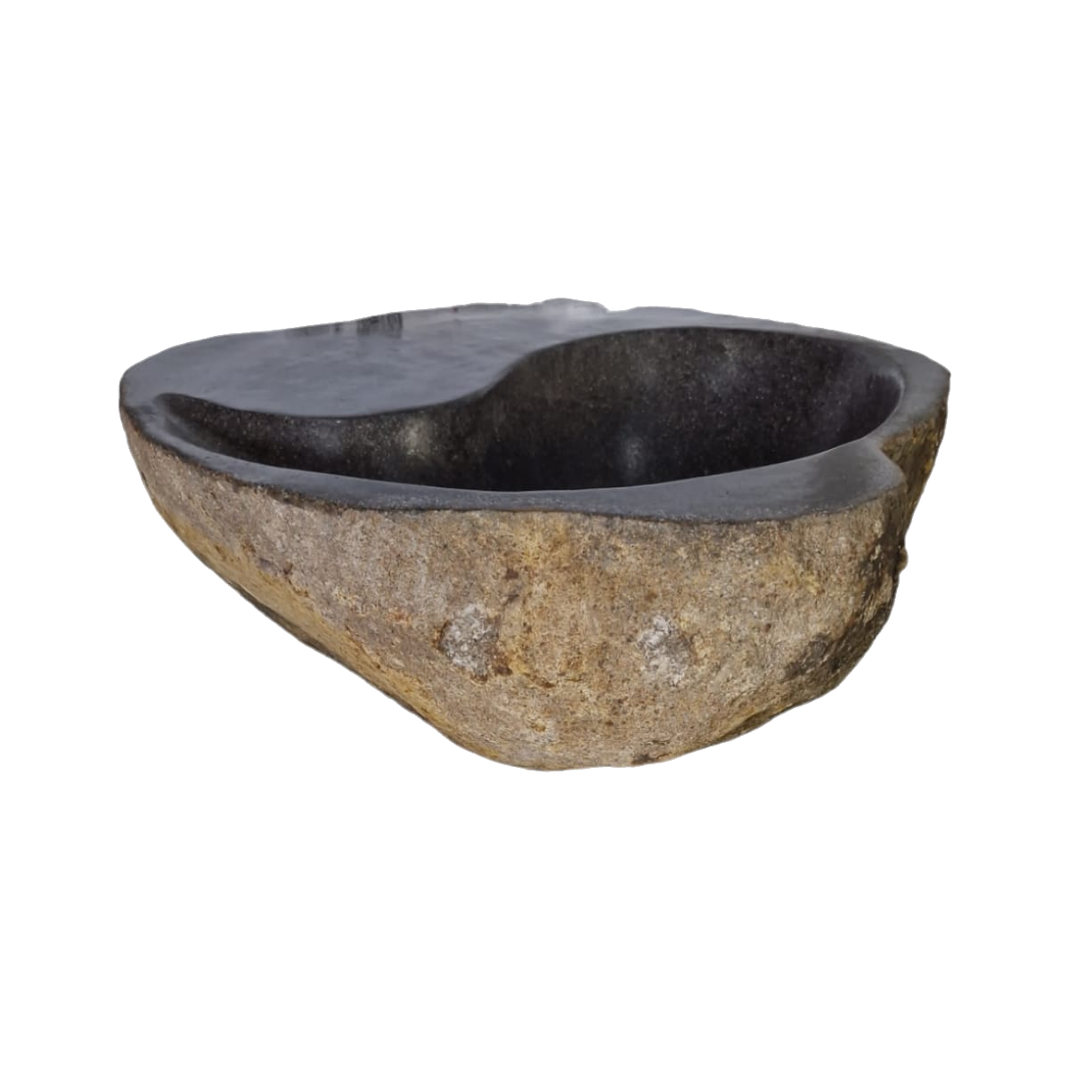 Cuba Pedra Natural Yin Yang River Stone Importada Indonésia