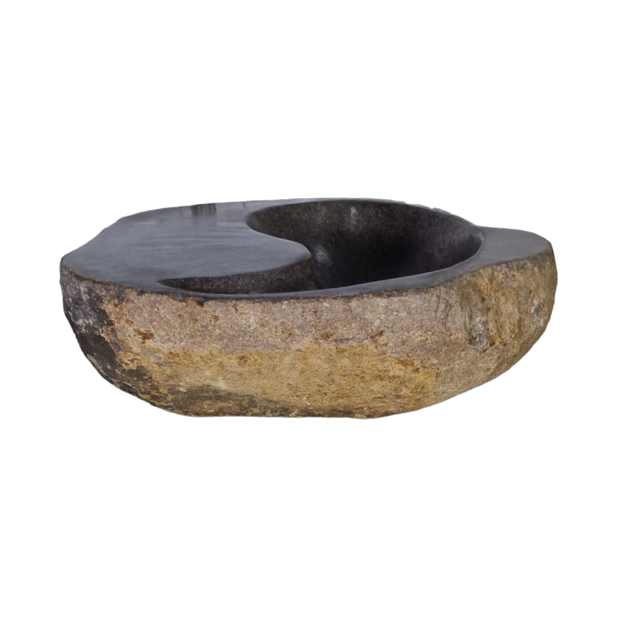 Cuba Pedra Natural Yin Yang River Stone Importada Indonésia