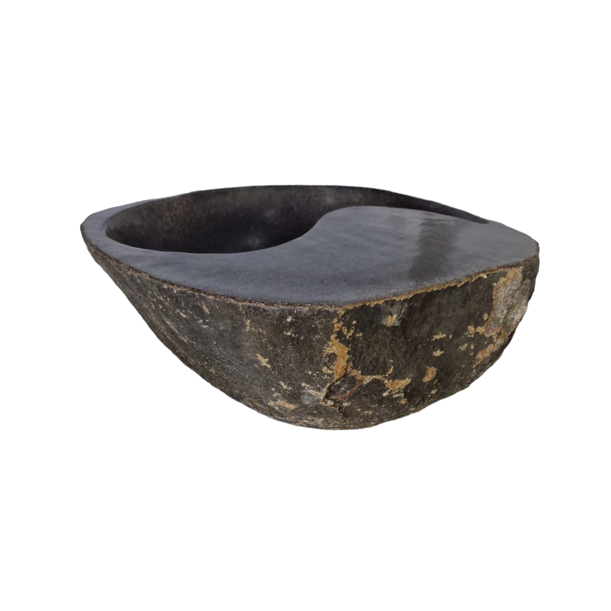 Cuba Pedra Natural Yin Yang River Stone Importada Indonésia