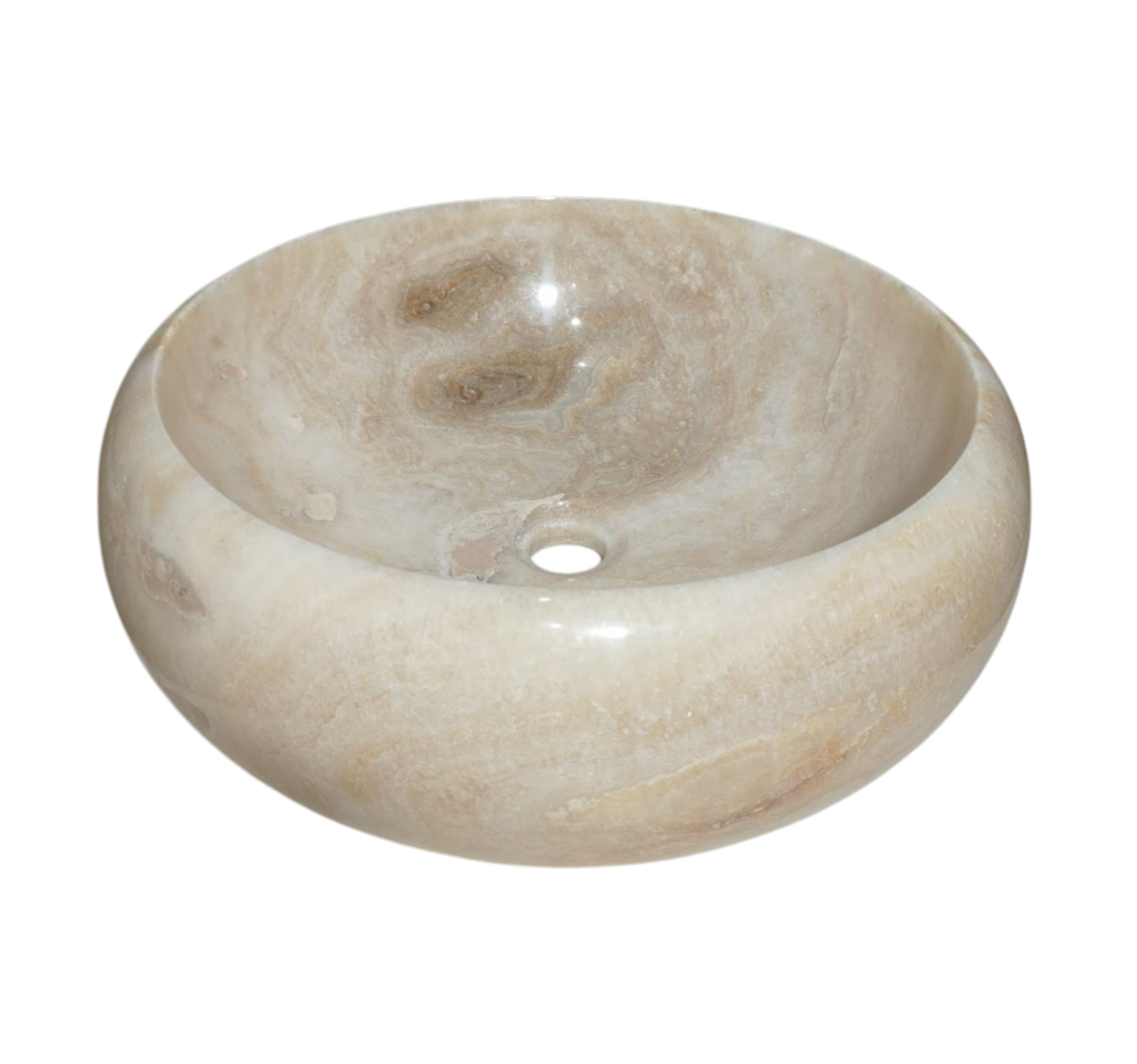 Cuba Pedra Vulcânica Natural Ônix Round