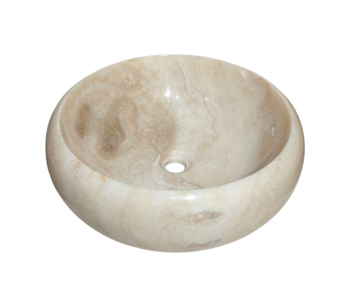 Cuba Pedra Vulcânica Natural Ônix Round