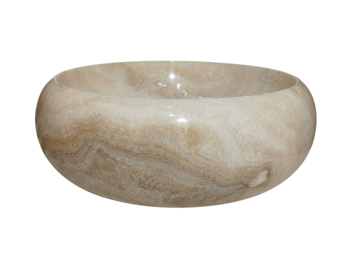 Cuba Pedra Vulcânica Natural Ônix Round