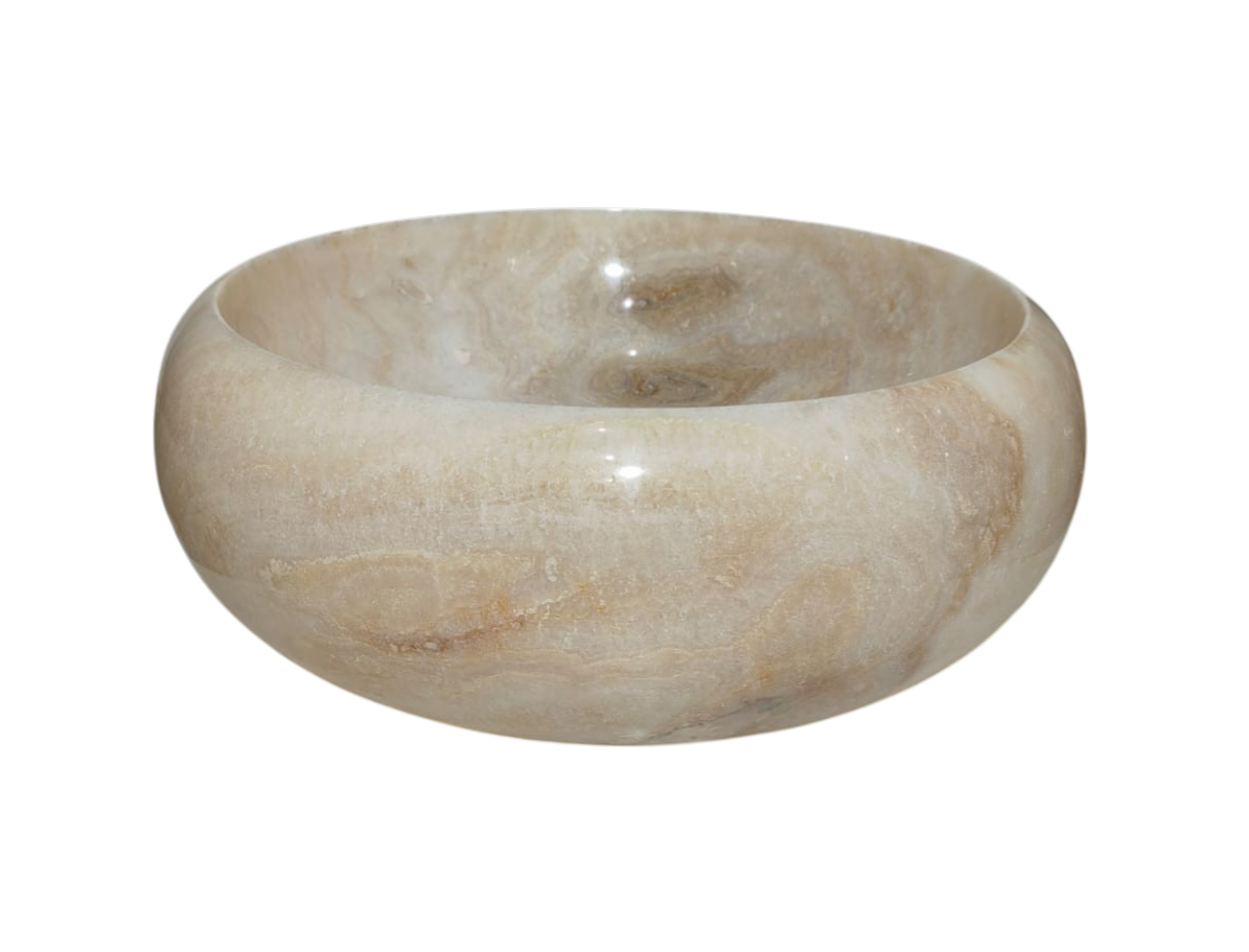 Cuba Pedra Vulcânica Natural Ônix Round