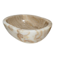 Cuba Lavabo Pedra Rústica Vulcânica Natural Ônix Oval