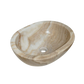 Cuba Lavabo Pedra Rústica Vulcânica Natural Ônix Oval