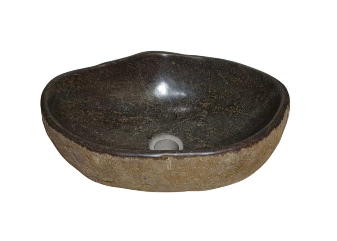 Cuba Lavabo Banheiro Riverstone Pedra Natural Importada