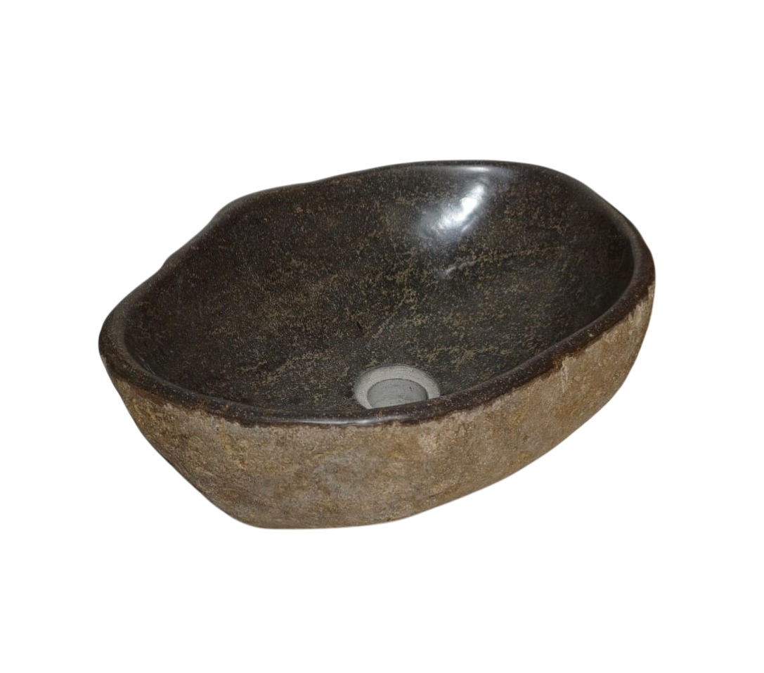 Cuba Lavabo Banheiro Riverstone Pedra Natural Importada