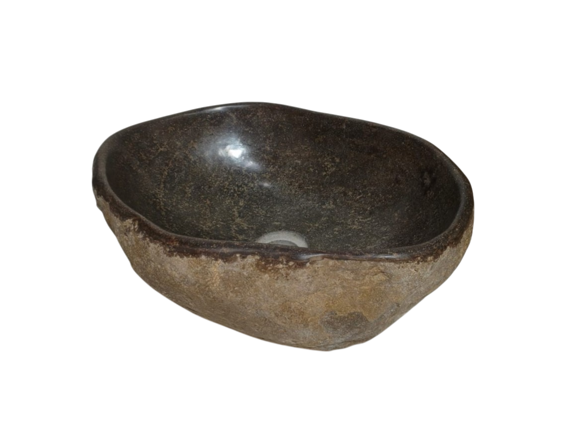 Cuba Lavabo Banheiro Riverstone Pedra Natural Importada