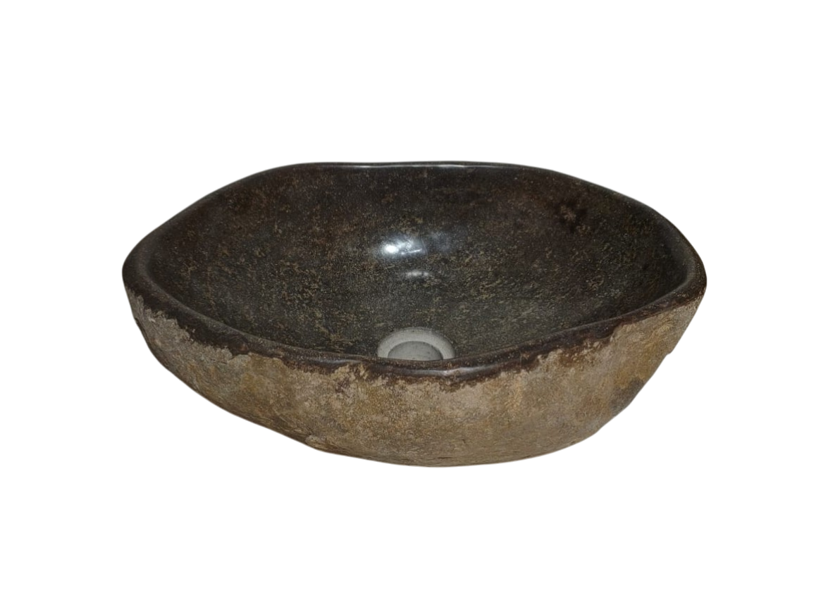 Cuba Lavabo Banheiro Riverstone Pedra Natural Importada